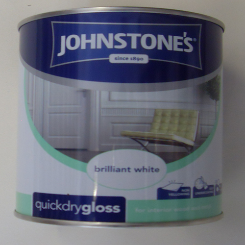 Johnstone's Quick Dry Gloss Pure Brilliant White750ml